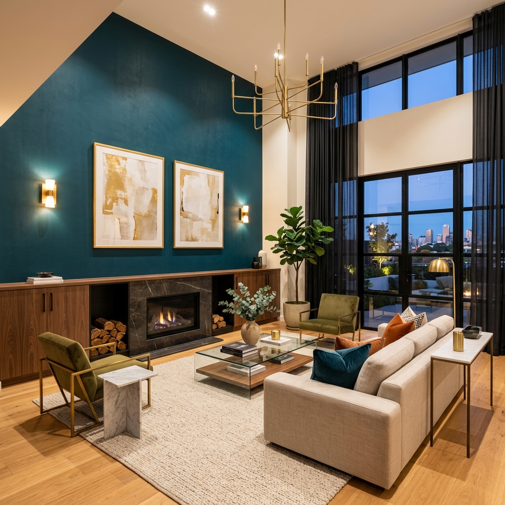 Interior Moderno Pintado